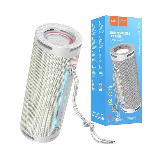Hoco Sports Speaker HC9 Dazzling Pulse with AUX/FM/USB BT V5.1 1800mAh Gray Hoco Sports Speaker HC9 Dazzling Pulse with AUX/FM/USB BT V5.1 1800mAh Gray